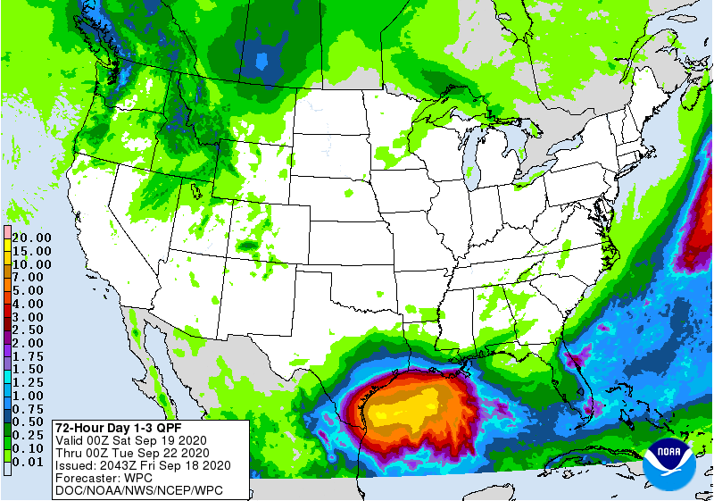 72 Hour Day 1-3 QPF